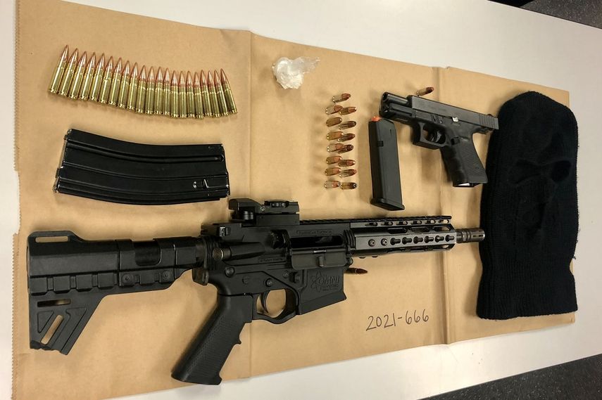 Las armas recuperadas en Miami Beach.&nbsp;