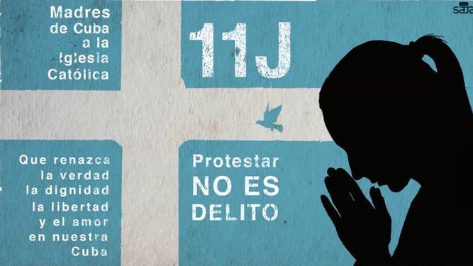 Cartel que acompaña a la carta abierta a la Iglesia, diseñado por el fotógrafo y realizador audiovisual Claudio Fuentes, quien desde su programa semanal Presos de Castro ha sido uno de los artífices de la campaña de igual nombre promovida desde 2019 por Estado de Sats.