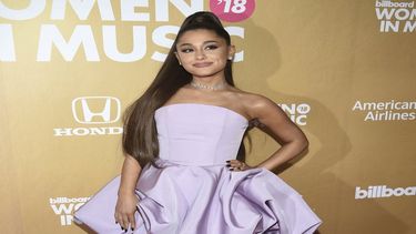En esta foto del 6 de diciembre de 2018, Ariana Grande asiste al 13 evento anual Mujeres en la Música de Billboard en Nueva York.&nbsp;