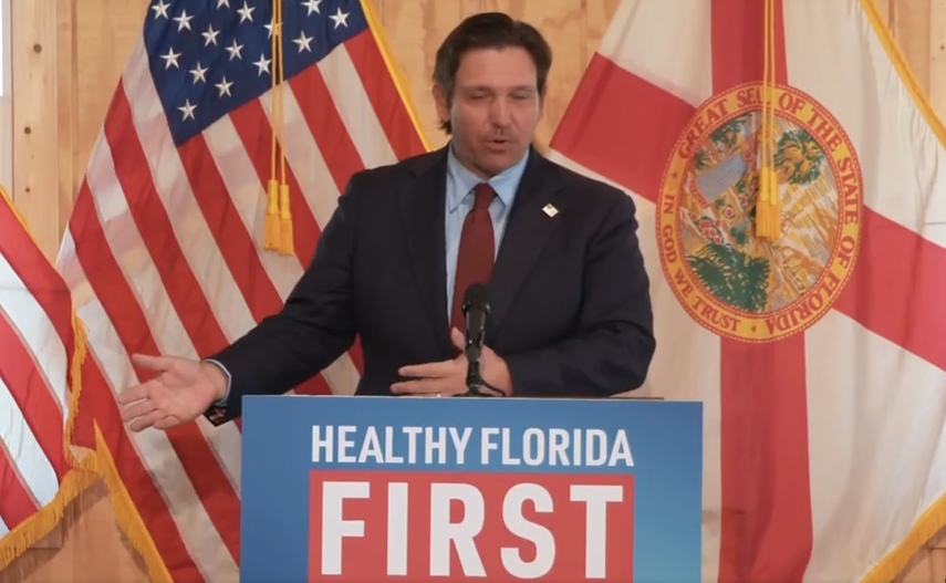 Ron DeSantis, gobernador de Florida.&nbsp;