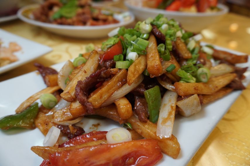 Lomo saltado.&nbsp;
