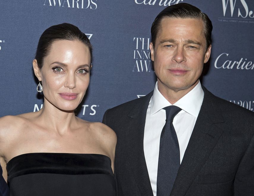 En esta foto del 4 de noviembre de 2015, Angelina Jolie Pitt y Brad Pitt durante la entrega de los WSJ Magazine Innovator Awards 2015 en el Museo de Arte Moderno de Nueva York.&nbsp;