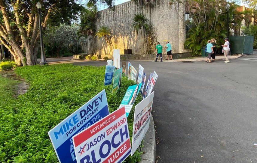 Elecciones del 20 de agosto de 2024. Colegio electoral 636, Coral Gables, Miami-Dade.