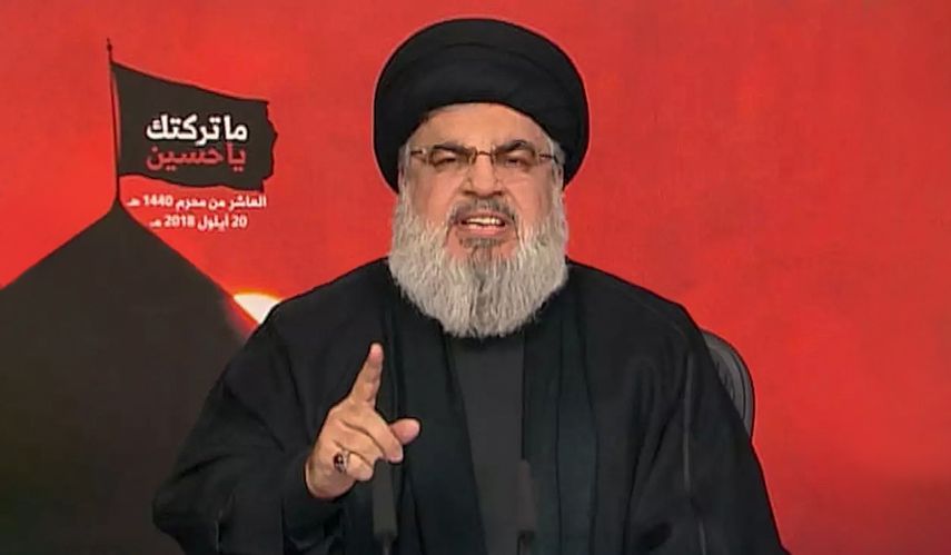 Hassan Nasrallah, televisión Hezbolá.