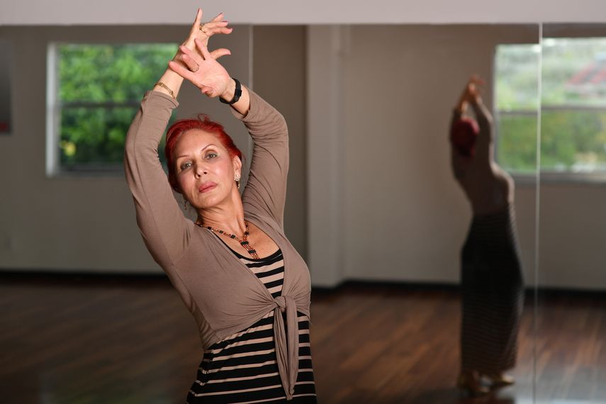 La maestra de baile Clara Salazar.