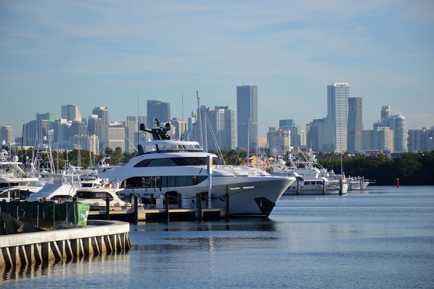 Vista parcial del centro de Miami.