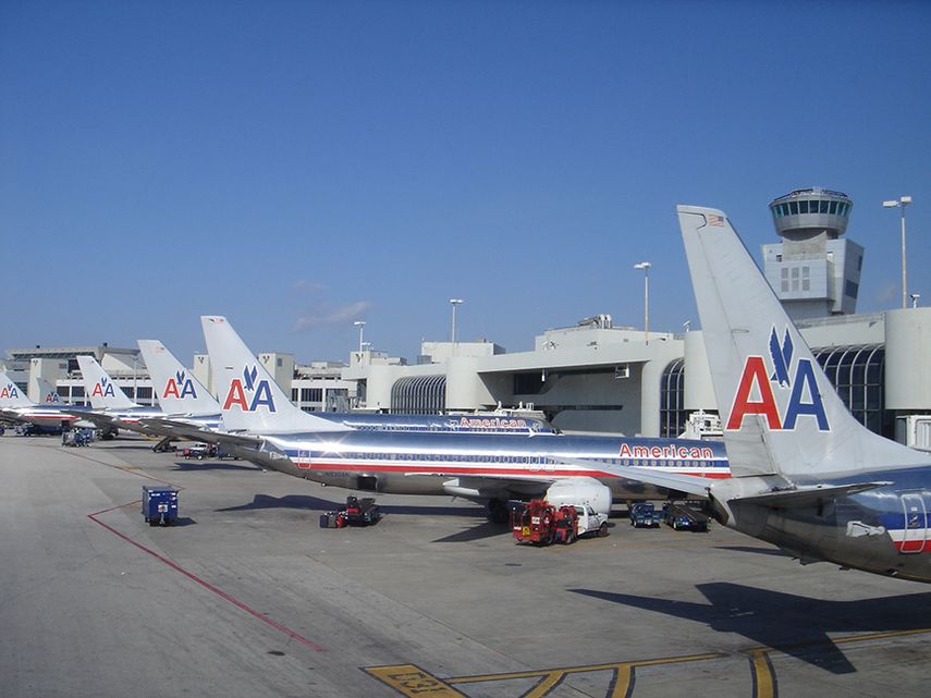 Vista parcial del aeropuerto de Miami. (J.HDEZ.)