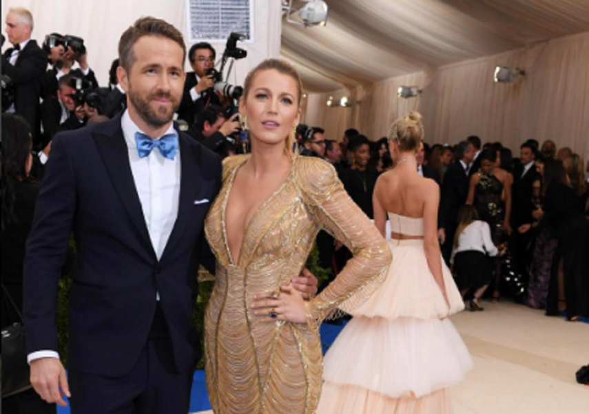 El actor Ryan Reynolds junto a su esposa Blake Lively.&nbsp;