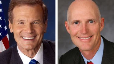 Bill Nelson y Rick Scott en una apretada carrera por el senado.&nbsp;