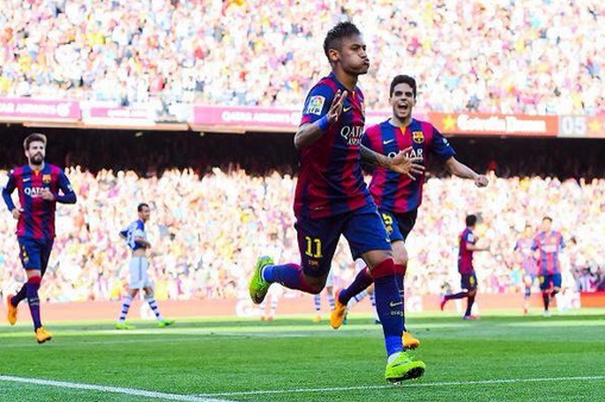Neymar llegó a 35 goles en la temporada. (EFE)