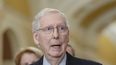 El líder de la minoría del Senado de EEUU, Mitch McConnell, republicano por Kentucky, habla después de un almuerzo político en el Capitolio el martes 27 de febrero de 2024, en Washington.&nbsp;