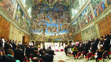 La Capilla Sixtina, que forma parte de los Museos Vaticanos, en el Vaticano, Italia. El martes, 20 de abril de 2021, lanzaron serie de videos sobre los Museos Vaticanos.