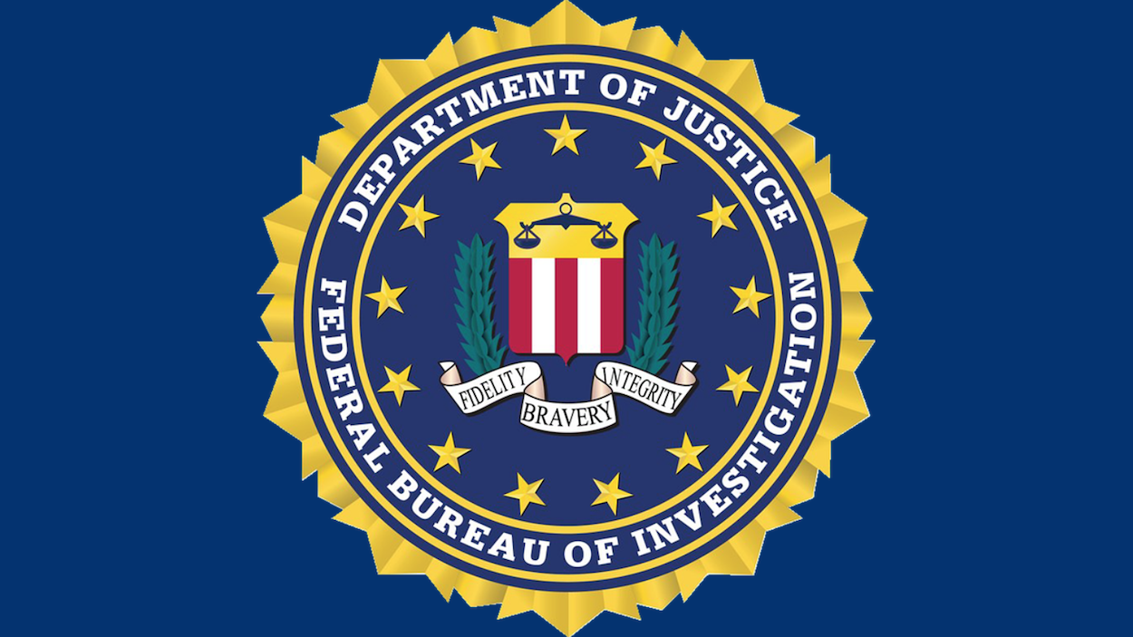 Imagen del logo del FBI, del Departamento de Justicia de EEUU. Imagen del logo del FBI, del Departamento de Justicia de EEUU.