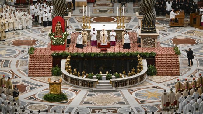 En el Vaticano, el papa León XIV ofició la Misa Crismal este Jueves Santo 1 de abril 2026