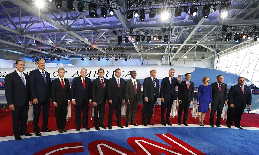 Los candidatos republicanos. (REUTERS)