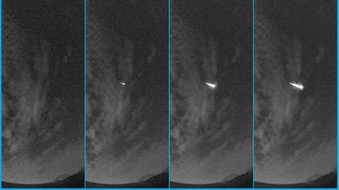 Secuencia de fotos publicadas por la NASA de las Líridas.