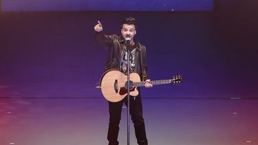 Luis Fonsi durante un concierto en el Auditorio Nacional de la Ciudad de México.