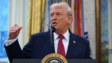 El presidente de Estados Unidos Donald J. Trump en la Casa Blanca.