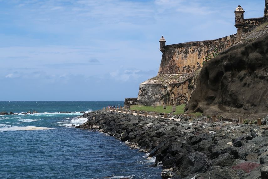 Vista del Castillo San Felipe del Morro, en San Juan, Puerto Rico.&nbsp;