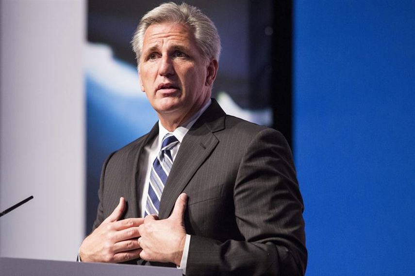 Kevin McCarthy, nuevo lider de la mayoría republicana en la cámara baja. Foto: (EFE)