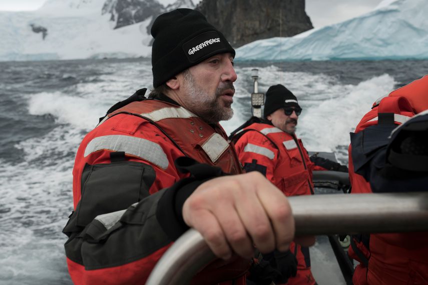 El actor Javier&nbsp;Bardem&nbsp;está en la Antártida para pedir protección del océano.