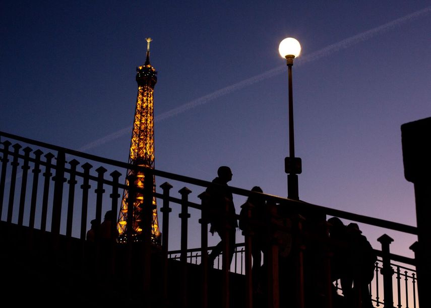 La Torre Eiffel de París.