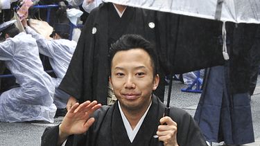 Esta foto tomada el 16 de octubre de 2020 muestra al actor japonés de kabuki Ennosuke Ichikawa en Tokio. Ichikawa fue arrestado el 27 de junio de 2023 bajo sospecha de ayudar al suicidio de su madre.