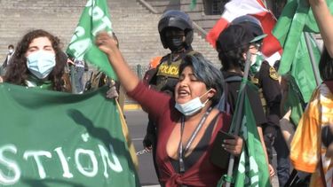 Protestas a favor de la legalización del aborto en Colombia
