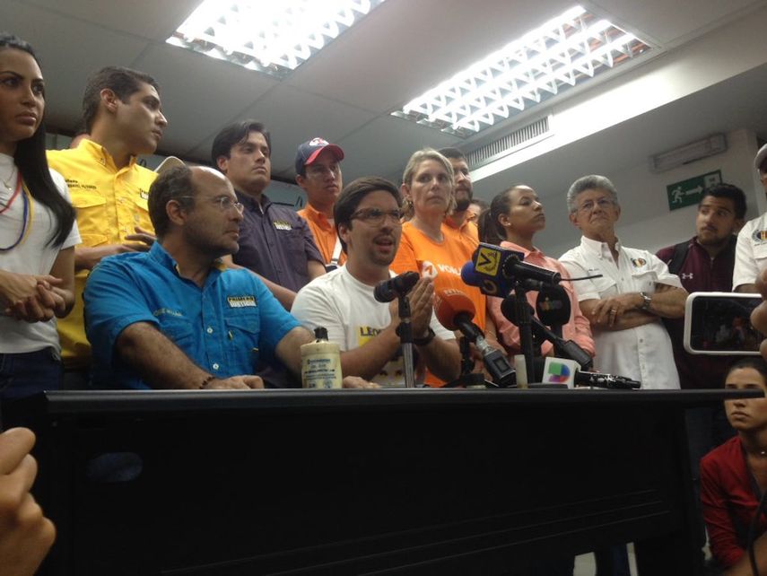 Freddy Guevara informa la agenda de protesta para los próximos días.