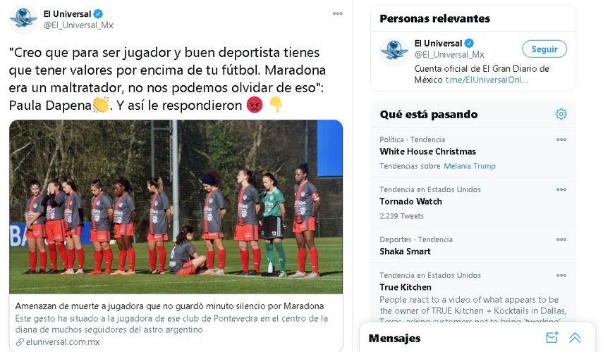 Paula&nbsp;Dapena&nbsp;estuvo sentada y dando la espalda a la grada, en el sentido contrario a sus compañeras, como gesto visible de disconformidad.