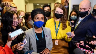 La legisladora de extrema izquierda, Ilhan Omar.