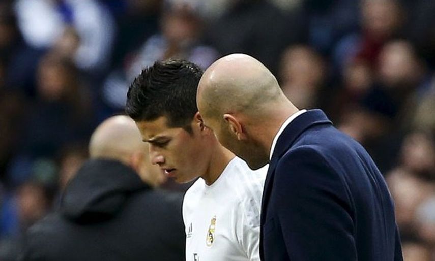 James no está contento con su rol de suplente en el Madrid. (CORTESÍA)