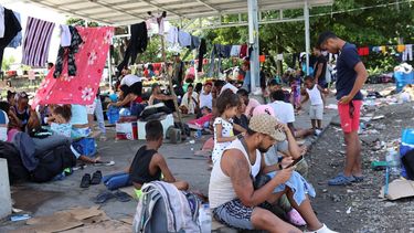 Migrantes en Paso Canoas, Costa Rica.