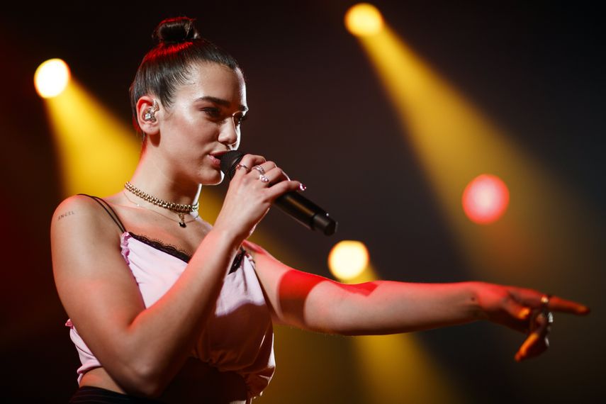 La cantante británica Dua Lipa.