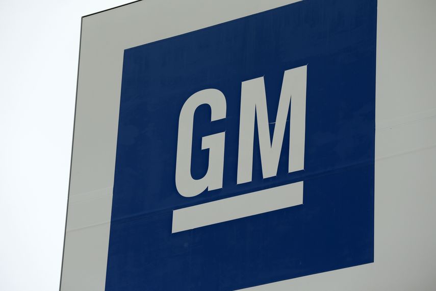 Logo de la compa&ntilde;&iacute;a estadounidense automotriz General Motors.