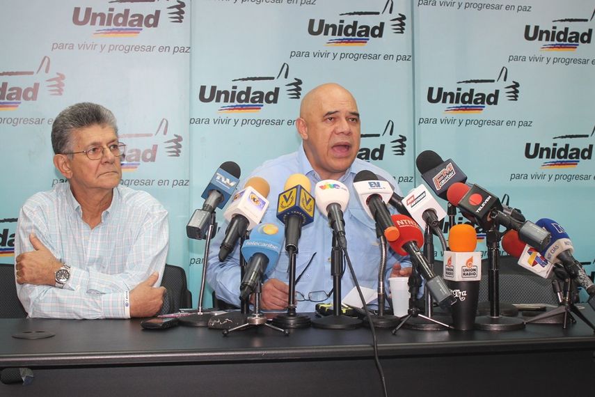 El secretario ejecutivo de la Unidad, Jesús Chuo Torrealba. (CORTESÍA)