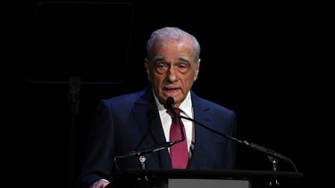 El director de cine estadounidense Martin Scorsese habla en el escenario promocionando Asesinos de la luna de flores durante la presentación de Paramount Pictures en CinemaCon 2023, la convención oficial de la Asociación Nacional de Propietarios de Teatros, en el Coliseo del Caesars Palace en Las Vegas, el 27 de abril de 2023.