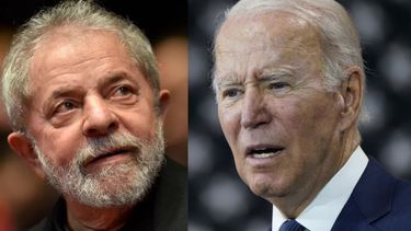 El presidente electo Luiz Inácio Lula da Silva y el presidente Joe Biden