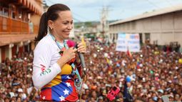 La dirigente María Corina Machado realizó un mitin en el estado Amazonas a 700 kilómetros de Caracas