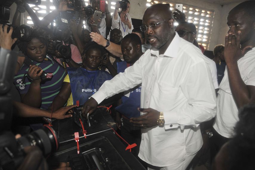 George Weah, será el presidente de Liberia, con el 98 por ciento de los votos escrutados
