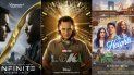 En esta combinación de fotos, el arte promocional de la película Infinite, la serie Loki y la cinta musical In the Heights, que se estrenan esta semana en cine y/o servicios de streaming. (Paramount+/Disney+/HBO Max vía AP) En esta combinación de fotos, el arte promocional de la película Infinite, la serie Loki y la cinta musical In the Heights, que se estrenan esta semana en cine y/o servicios de streaming. (Paramount+/Disney+/HBO Max vía AP)