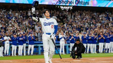 El japonés Shohei Ohtani, bateador designado de los Dodgers de Los Ángeles, durante el primer inning del juego contra los Rockies de Colorado, el 20 de septiembre de 2024, en Los Ángeles.&nbsp;