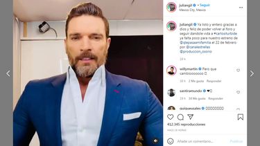 julian gil se afeita y se corta el pelo despues del covid-19