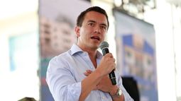 El presidente de Ecuador, Daniel Noboa, visita el Proyecto Habitacional Sueño Guayaquileño, en Guayaquil &nbsp; &nbsp;
