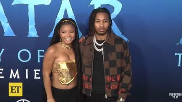 La actriz Halle Bailey y el rapero DDG.