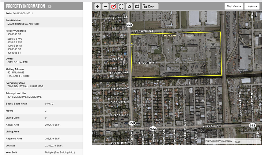 Terreno propiedad de Hialeah