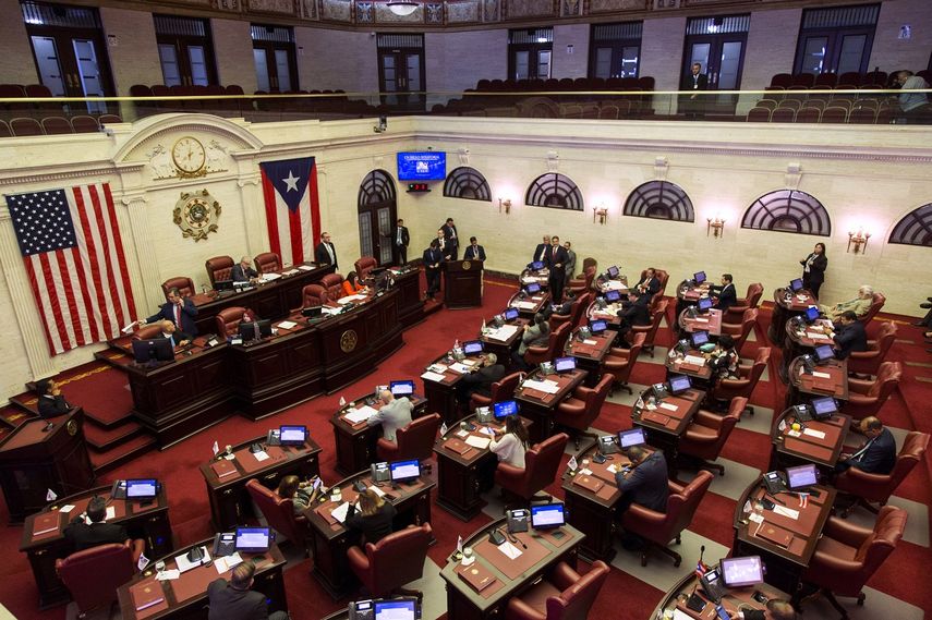 Los senadores boricuas se re&uacute;nen para analizar la confirmaci&oacute;n de Pedro Pierluisi, en la actualidad secretario de Estado, como nuevo gobernador en San Juan, Puerto Rico, el lunes 5 de agosto de 2019.