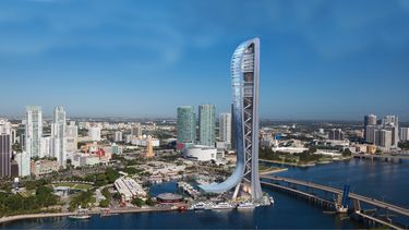 Representación de la edificación&nbsp;SkyRise Miami.