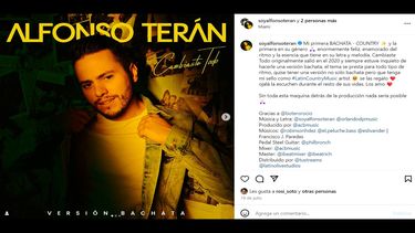 El cantautor Alfonso Terán presenta el tema Cambiaste todo.