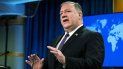 El secretario de Estado, Mike Pompeo, hace declaraciones durante una conferencia en el Departamento de Estado, en Washington. El secretario de Estado, Mike Pompeo, hace declaraciones durante una conferencia en el Departamento de Estado, en Washington.